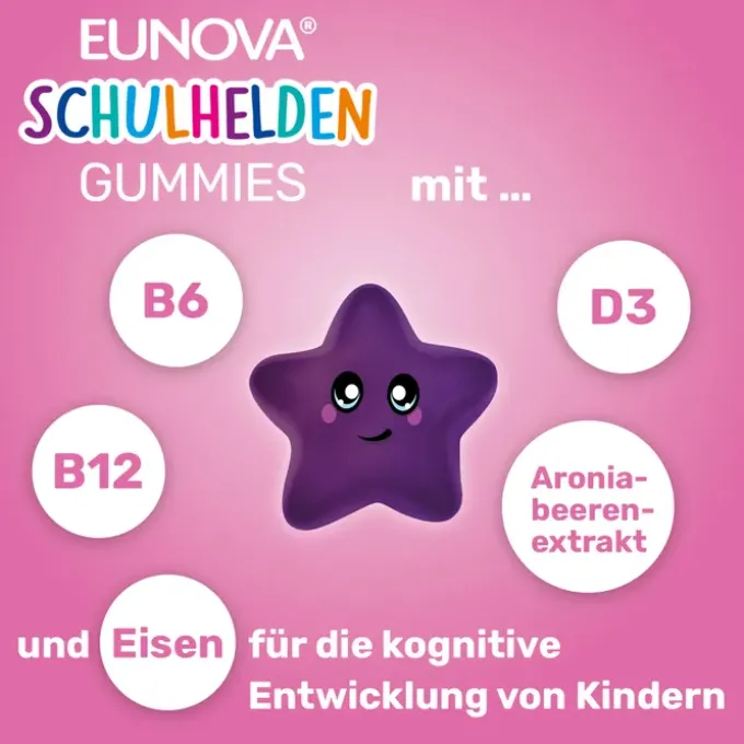 EUNOVA Schulhelden Gummies 60 Stück