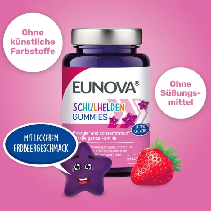 EUNOVA Schulhelden Gummies 60 Stück