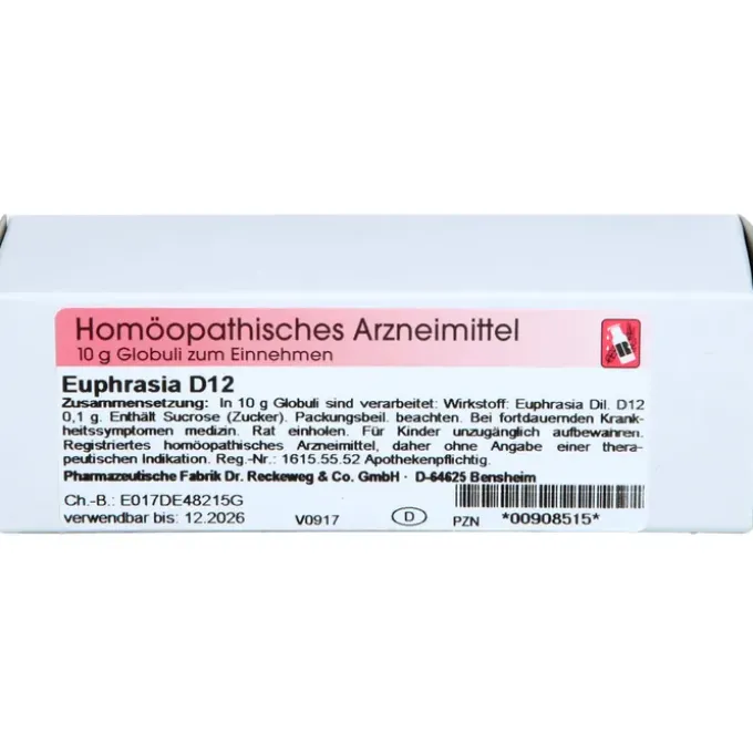 EUPHRASIA D 12 Globuli 10 g