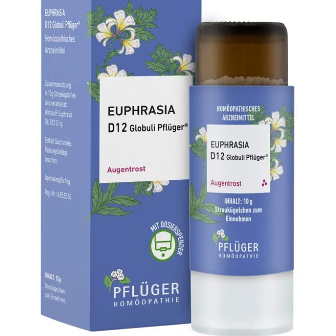EUPHRASIA D 12 Globuli Pflüger Globulispender 10 g