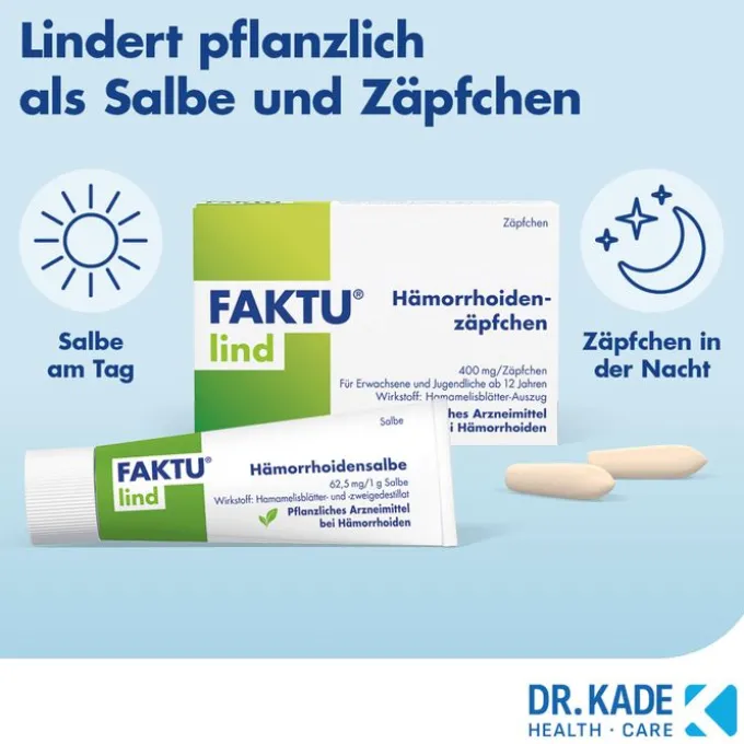 FAKTU lind Hämorrhoidenzäpfchen 10 St