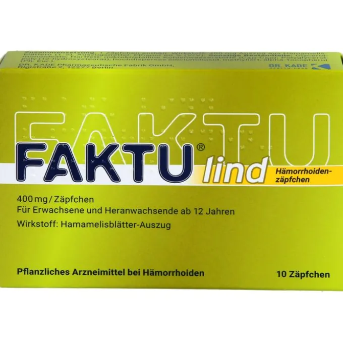 FAKTU lind Hämorrhoidenzäpfchen 10 St