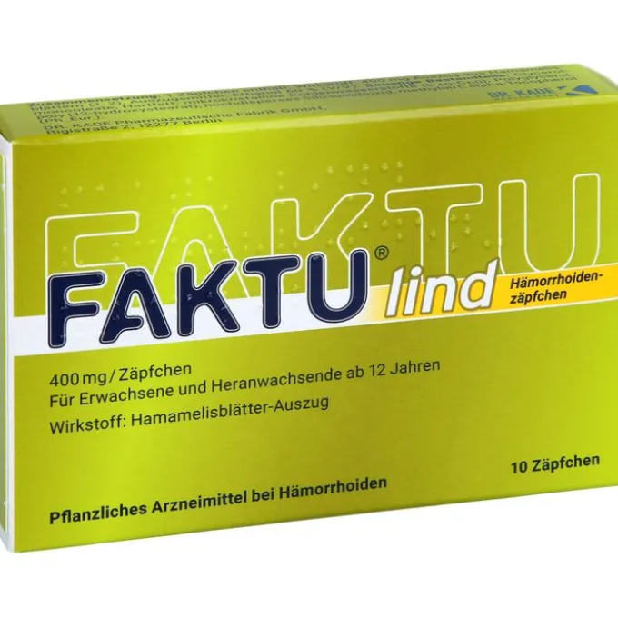 FAKTU lind Hämorrhoidenzäpfchen 10 St