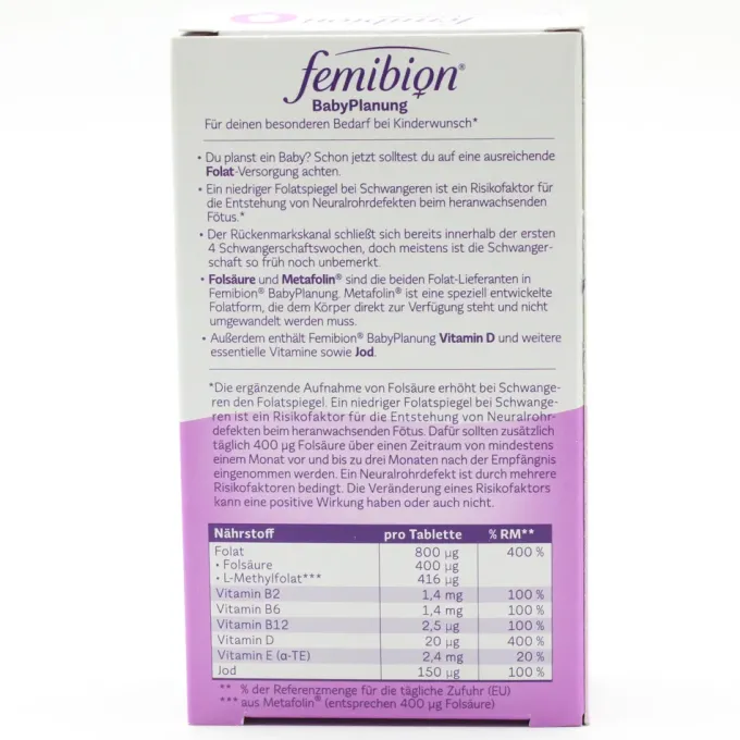 FEMIBION 0 Babyplanung Tabletten 28 Stück