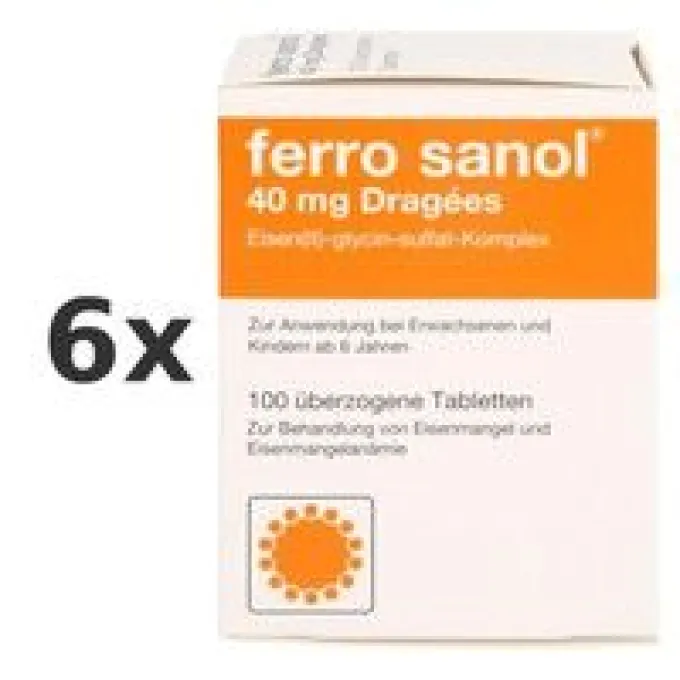 FERRO SANOL überzogene Tabletten 6x 100 St