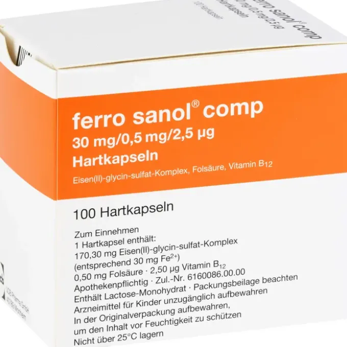 FERRO SANOL comp. Hartkaps.m.msr.überz.Pellets 100 St
