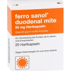 FERRO SANOL duodenal mite 50 mg magensaftr.Hartk. 20 St