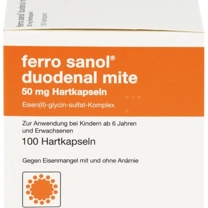 FERRO SANOL duodenal mite 50 mg magensaftr.Hartk. 100 St