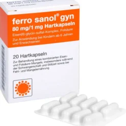 FERRO SANOL gyn Hartkaps.m.msr.überz.Pellets 20 St