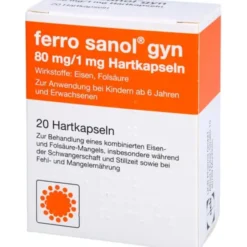 FERRO SANOL gyn Hartkaps.m.msr.überz.Pellets 20 St