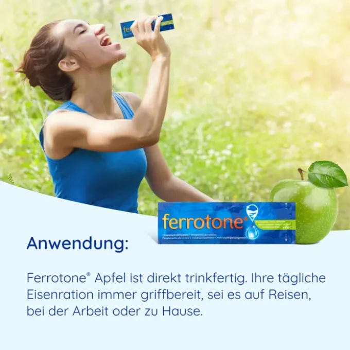 FERROTONE Eisen m.Apfelkonzentrat u.Vitamin C Btl. 14 Stück
