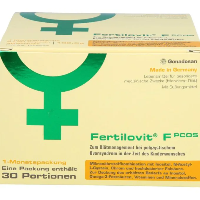 FERTILOVIT F PCOS 60 Kapseln+30 Pulver-Sticks 90 Stück