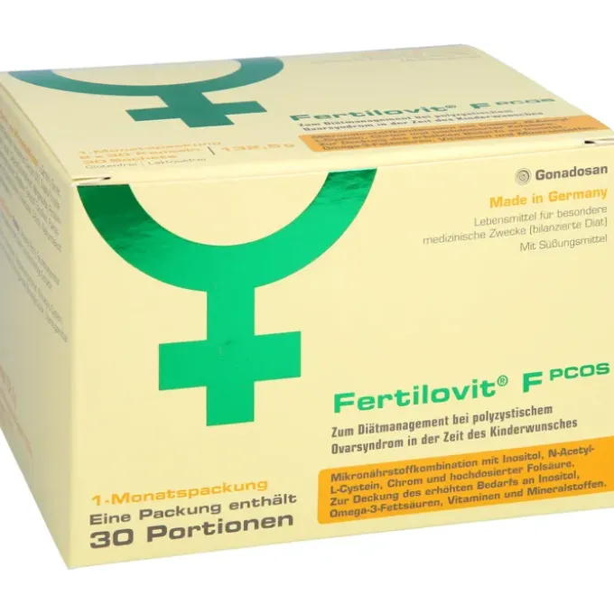 FERTILOVIT F PCOS 60 Kapseln+30 Pulver-Sticks 90 Stück
