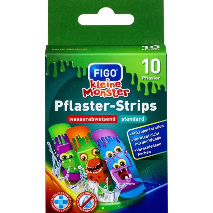 FIGO Kinderpflaster kleine Monster 10 St