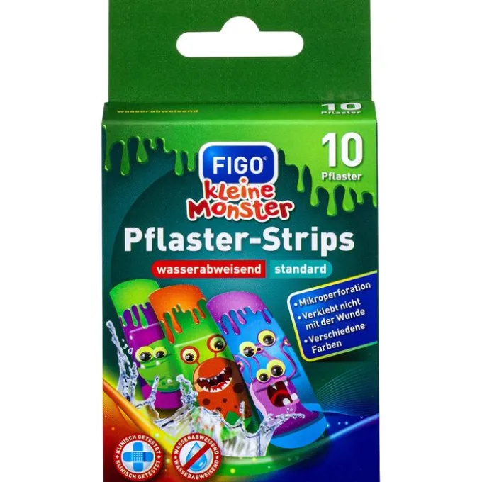 FIGO Kinderpflaster kleine Monster 10 St