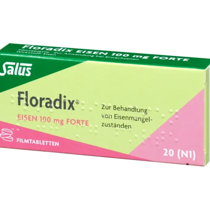 FLORADIX Eisen 100 mg forte Filmtabletten 20 St