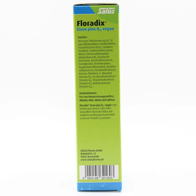 FLORADIX Eisen plus B12 vegan Tonikum 250 ml