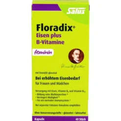 FLORADIX Eisen plus B-Vitamine Kapseln 40 Stück