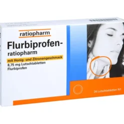 FLURBIPROFEN-ratio.m.Honig-u.Zitroneng.8,75mg Lut. 24 St