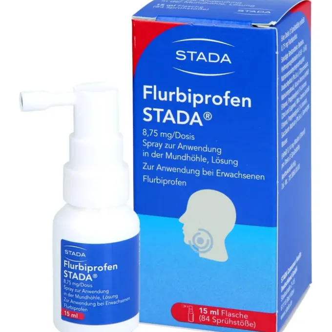 FLURBIPROFEN STADA 8,75 mg/Dosis Spray Anw.Mundhö. 15 ml