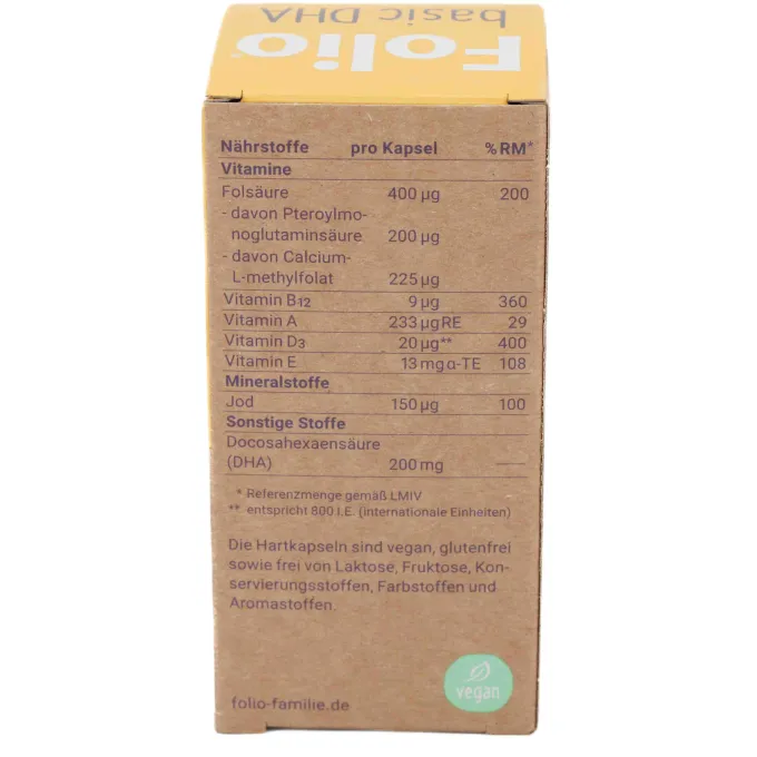 FOLIO 2 basic DHA Hartkapseln 90 Stück