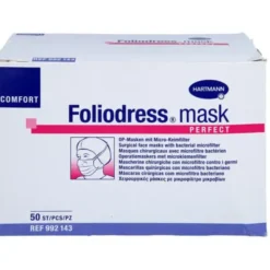 FOLIODRESS mask Comfort perfect OP-Maske grün 50 St