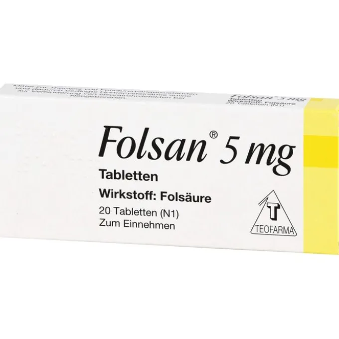 FOLSAN 5 mg Tabletten 20 St