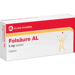 Folsäure AL 5 mg Tabletten bei Folsäuremangel 20 St
