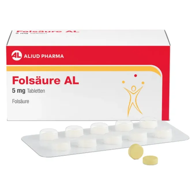 Folsäure AL 5 mg Tabletten bei Folsäuremangel 20 St