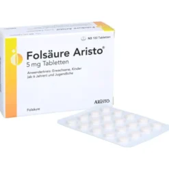 FOLSÄURE ARISTO 5 mg Tabletten 100 St