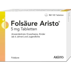 FOLSÄURE ARISTO 5 mg Tabletten 100 St