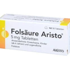 FOLSÄURE ARISTO 5 mg Tabletten 50 St