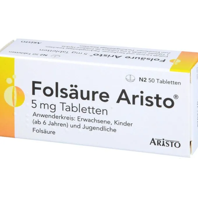 FOLSÄURE ARISTO 5 mg Tabletten 50 St