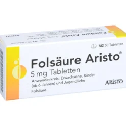 FOLSÄURE ARISTO 5 mg Tabletten 50 St