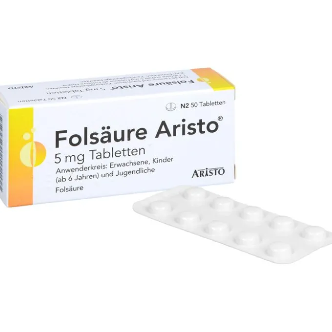 FOLSÄURE ARISTO 5 mg Tabletten 50 St