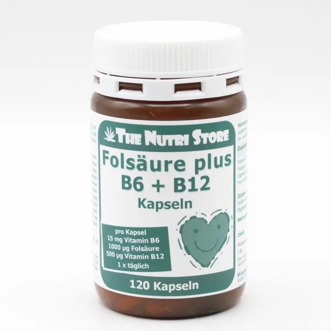 FOLSÄURE+B12+B6 Kapseln 120 Stück