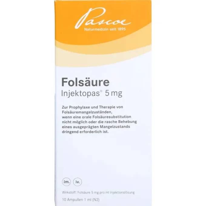 FOLSÄURE INJEKTOPAS 5 mg Injektionslösung 10 St