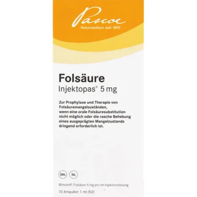 FOLSÄURE INJEKTOPAS 5 mg Injektionslösung 10 St