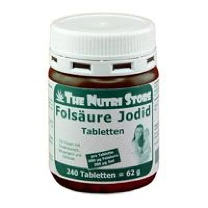 FOLSÄURE 400+Jod 200 Tabletten 240 Stück