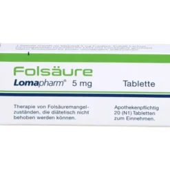 FOLSÄURE LOMAPHARM 5 mg Tabletten 20 St