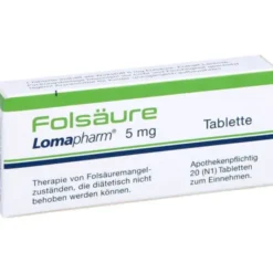 FOLSÄURE LOMAPHARM 5 mg Tabletten 20 St
