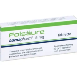 FOLSÄURE LOMAPHARM 5 mg Tabletten 20 St
