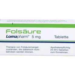 FOLSÄURE LOMAPHARM 5 mg Tabletten 20 St
