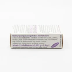 FOLSÄURE 800 Plus B12+Jod Tabletten 120 Stück