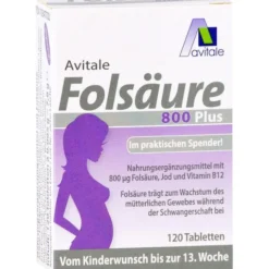 FOLSÄURE 800 Plus B12+Jod Tabletten 120 Stück