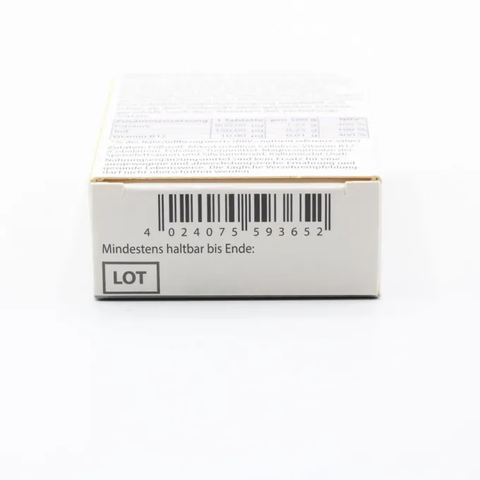 FOLSÄURE 800 Plus B12+Jod Tabletten 120 Stück