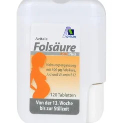 FOLSÄURE 400 Plus B12+Jod Tabletten 120 Stück