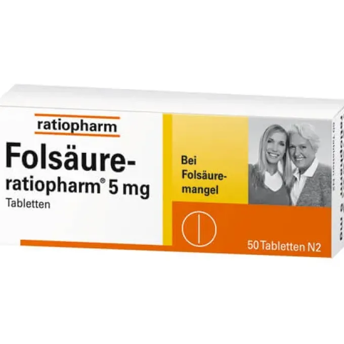 FOLSÄURE-RATIOPHARM 5 mg Tabletten 100 St