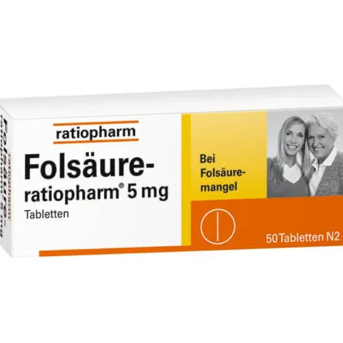 FOLSÄURE-RATIOPHARM 5 mg Tabletten 100 St