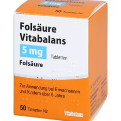 FOLSÄURE VITABALANS 5 mg Tabletten 50 St